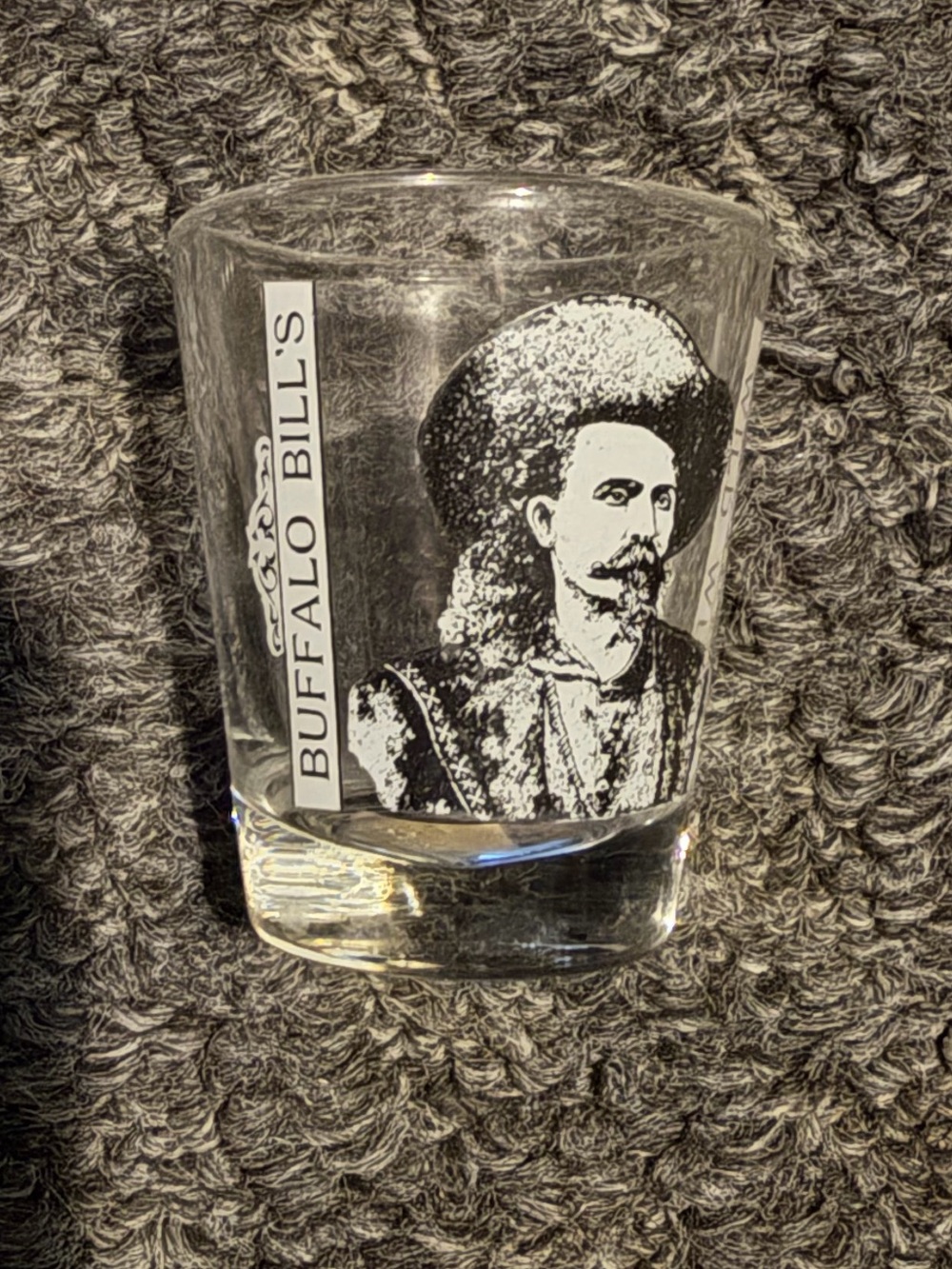 Buffalo bills Wild West shot glass